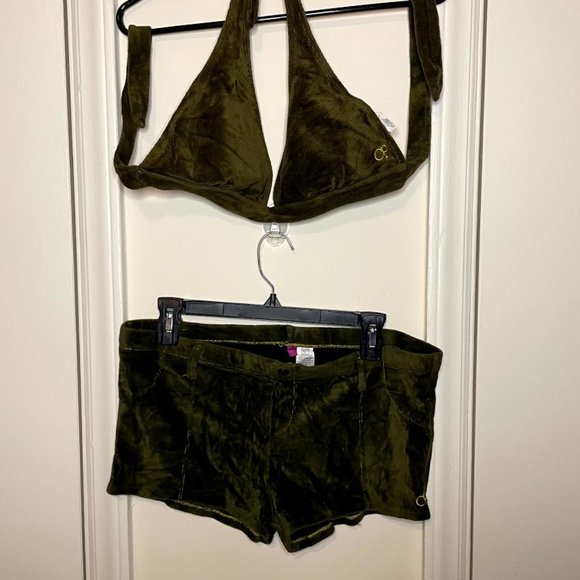 Olive Green 2-Piece Swim Suit - Picture 1 of 5